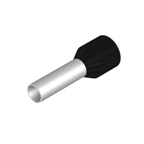 H6,0/20 SW vodič a dutinka, izolované, 14 mm, 12 mm, Černá
