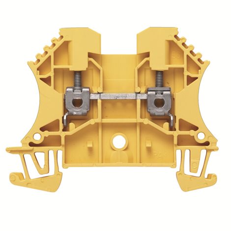 WDU 2.5 GE Průchozí svorka, Šroubové připojení, 2.5 mm2, 800 V, 24 A, Žlutá