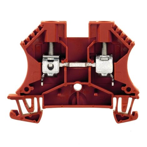 WDU 6 RT Průchozí svorka, Šroubové připojení, 6 mm², 800 V, 41 A, Červená
