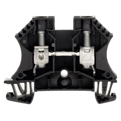 WDU 10 SW Průchozí svorka, Šroubové připojení, 10 mm², 1000 V, 57 A, černá