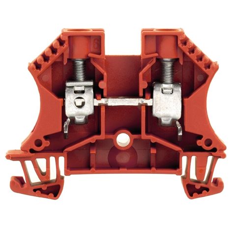 WDU 10 RT Průchozí svorka, Šroubové připojení, 10 mm², 1000 V, 57 A, Červená