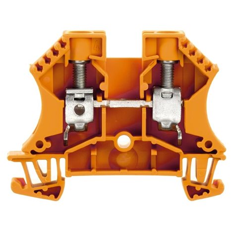 WDU 10 OR Průchozí svorka, Šroubové připojení, 10 mm², 1000 V, 57 A, Oranžová