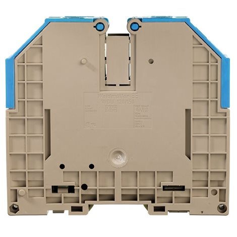 WDU 120/150 BL Průchozí svorka, Šroubové připojení, 120 mm², 1000 V, 269 A, Modrá