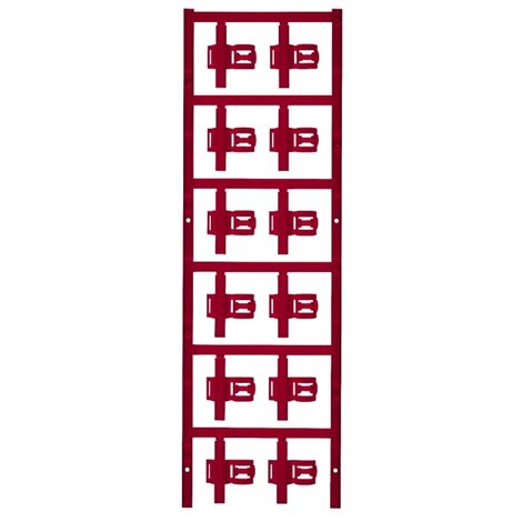 SFC 3/30 MC NE RT SlimFix Clip, Označení vodičů a kabelů, 3.5 - 7mm, 30 x 12.5mm, Červená