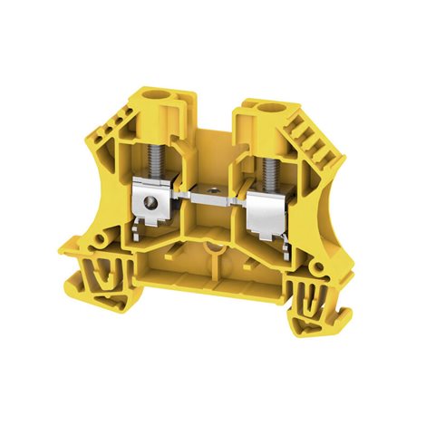 WDU 6 GE Průchozí svorka, Šroubové připojení, 6 mm², 800 V, 41 A, Žlutá