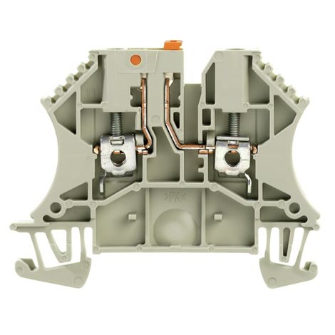 WTR 2.5 GR Zkušební odpojovací svorka, Šroubové připojení, 2.5 mm², 500 V, 24 A, otočné, Šedá