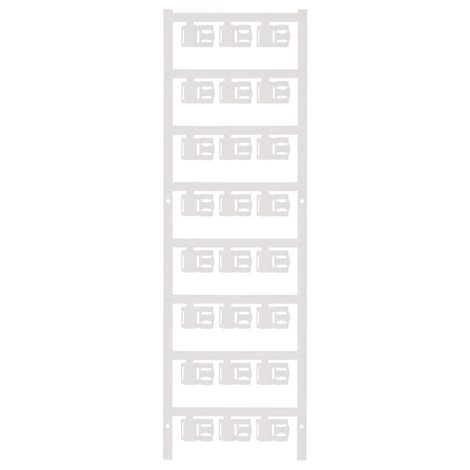 SFC 2.5/12 MC NE WS SlimFix Clip, Označení vodičů a kabelů, 4 - 6 mm, 12 x 9.3 mm, Bílá