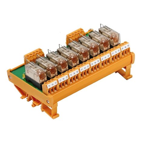 RSM 8R 24VDC LP GEM.- RSM řada, Reléový modul, Počet kontaktů: 8 CO contact AgNi 90/10