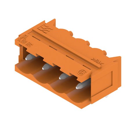 SL 5.08HC/04/90B 3.2SN OR BX Zásuvný konektor PCB plug in, řada kolíků, Rybiny k upevnění 