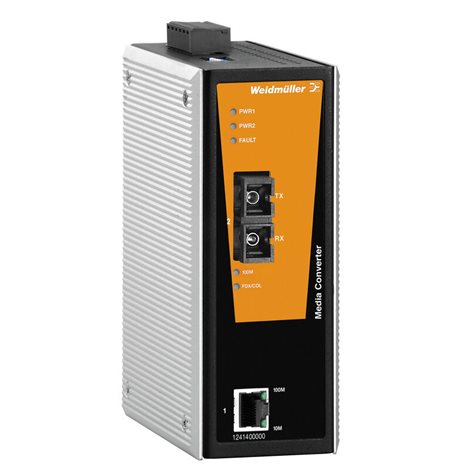 IE-MC-VLT-1TX-1SC Media konvertor, Fast Ethernet, Počet portů: 1x RJ45, IP30, -40°C...75°C