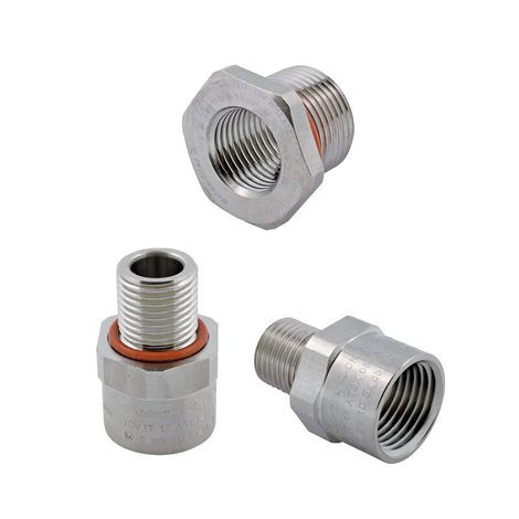 ADAPS M32-M25-W ADAP (Klippon Ex adaptér), Adaptér, rovný, M 32 ,M 25, Nerezavějící ocel 1.4404