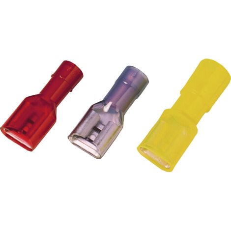 LIF 6F638 RF kabelové oko, konec svorky, Izolovaný kabelový konektor, 4 mm² - 6 mm², Žlutá