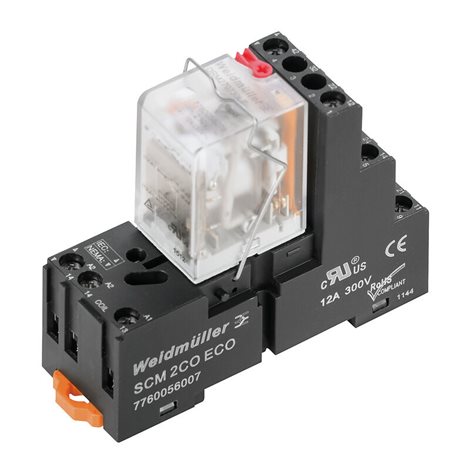 DRMKIT 230VAC 4CO LD/PB D-SERIES DRM, Reléový modul, Počet kontaktů: 4