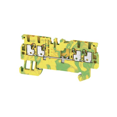 A4C 1.5 PE PE svorka, PUSH IN, 1.5 mm², zelená / žlutá