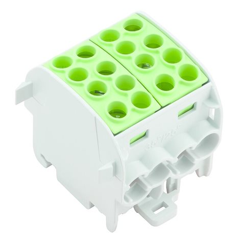 WPD 202 4X35/4X25 GN Svorka k rozvádění napájení, šroubové připojení, zelená, 35 mm², 202 A