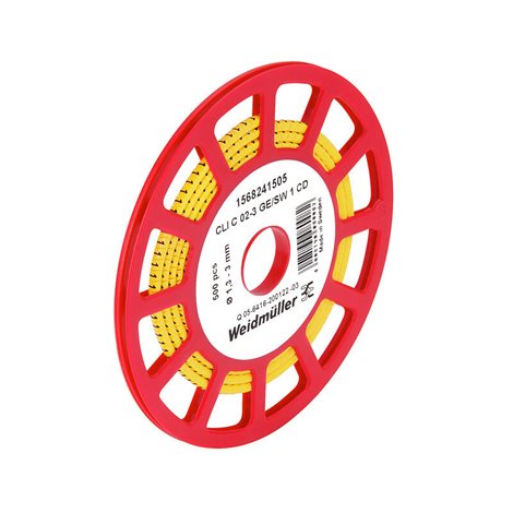 CLI C 02-3 GE/SW 1 CD CableLine, Označení vodičů a kabelů, 1.3 - 3 mm, 3 x 3.4 mm, Žlutá