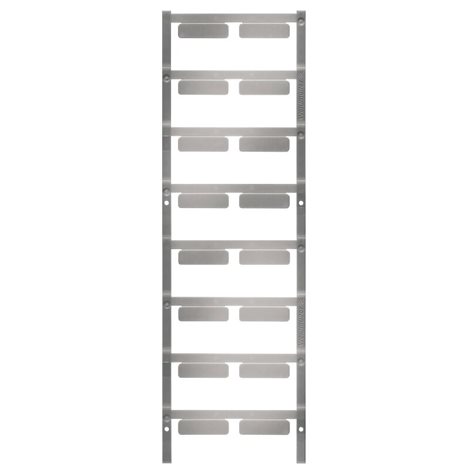 SM 27/8 MC NE SI SwitchMark, Značky na přístroje, 8 x 27 mm, Stříbrná