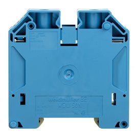 WDU 50N BL Průchozí svorka, Šroubové připojení, 50 mm2, 1000 V, 150 A, Modrá