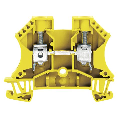 WDU 10 GE Průchozí svorka, Šroubové připojení, 10 mm², 1000 V, 57 A, Žlutá