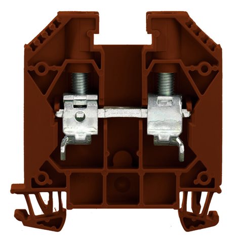 WDU 16 BR Průchozí svorka, Šroubové připojení, 16 mm², 1000 V, 76 A, Hnědá