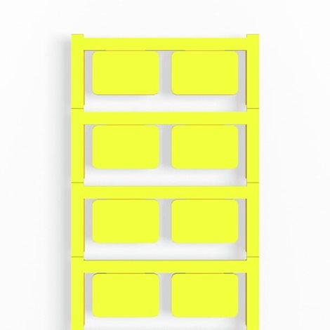 SM 27/18 K MC NE GE SwitchMark, Značky na přístroje, 18 x 27 mm, Žlutá