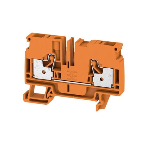 A2C 6 OR Průchozí svorka, PUSH IN, 6 mm², 800 V, 41 A, Oranžová