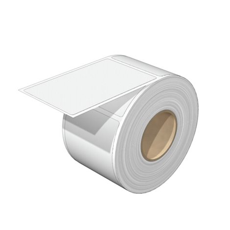 CC 85/54 MM WS VPE100 ClipCard, Značky na přístroje, 54 x 85 mm, Bílá