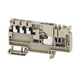 AAP11 6/6X1.5 LO-LI BL Modulární rozvodné svorky, PUSH IN, 6 mm², 500 V, 41 A, Tmavě béžová