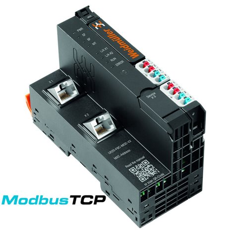 UR20-FBC-MOD-TCP-V2 Vzdálené I/O, vazební člen sběrnice, IP20, Ethernet, Modbus/TCP