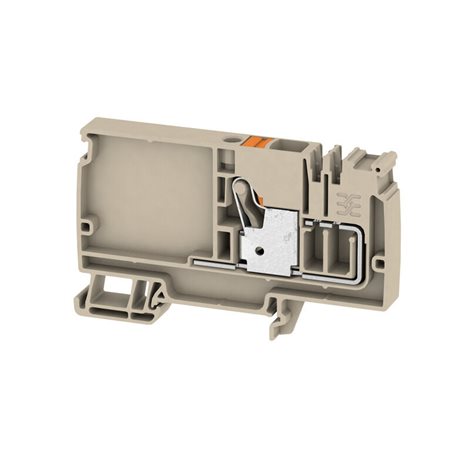 AAP12 10 LO OR Napájecí svorka, PUSH IN, 10 mm2, 800 V, 57 A, Tmavě béžová