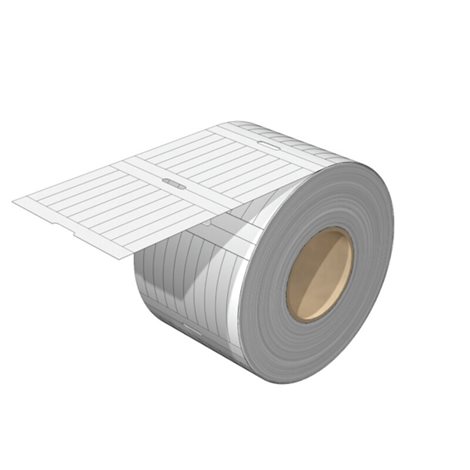 ELS 7/40 MM WS, Vkládací značky, 40 x 6.3 mm, Bílá