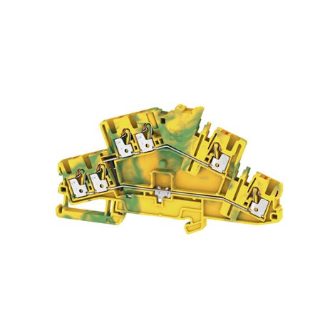 A2T 2.5 3C PE PE svorka, PUSH IN, 2.5 mm², 800 V, zelená / žlutá