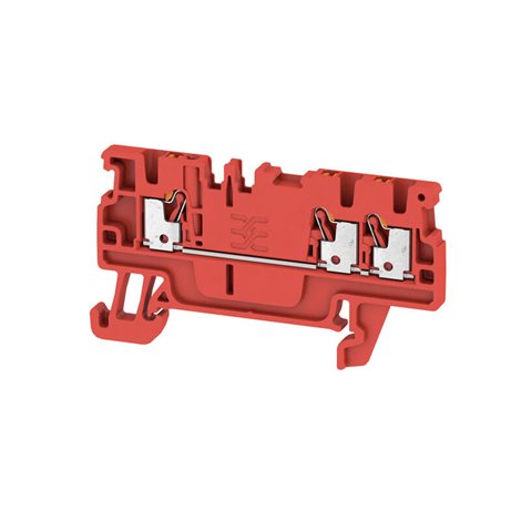 A3C 1.5 RD Průchozí svorka, PUSH IN, 1.5 mm², 500 V, 17.5 A, Červená