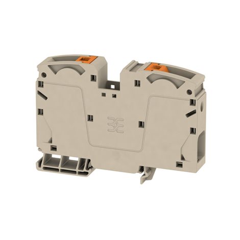 A2C 35 Průchozí svorka, PUSH IN, 35 mm², 1000 V, 125 A, Tmavě béžová