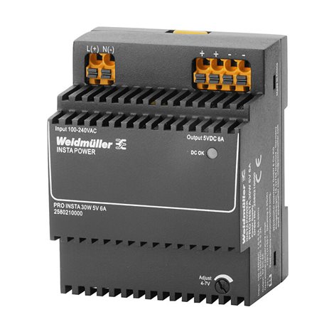 PRO INSTA 30W 5V 6A Elektrické napájení, jednotka elektrického napájení ve spínacím režimu, 5 V