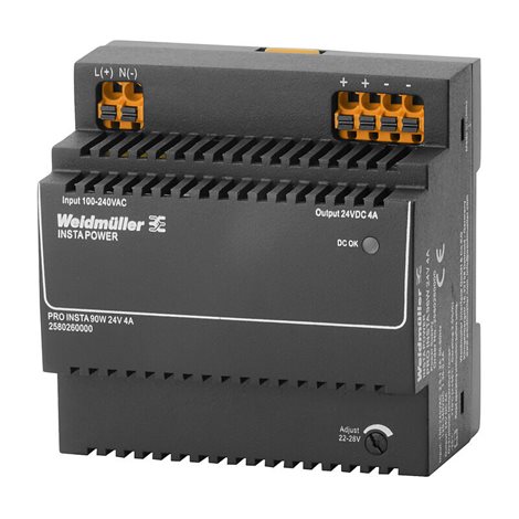 PRO INSTA 96W 24V 4A Elektrické napájení, jednotka elektrického napájení ve spínacím režimu, 24 V