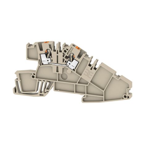 AITB 2.5 BB L Víceúrovňová instalační svorkovnice, PUSH IN, Tmavě béžová, 2.5 mm²