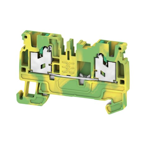 S2C 2.5 PE PE svorka, SNAP IN, 2.5 mm², 800 V, 24 A, Počet připojení: 2, Počet úrovní: 1, zelená / ž