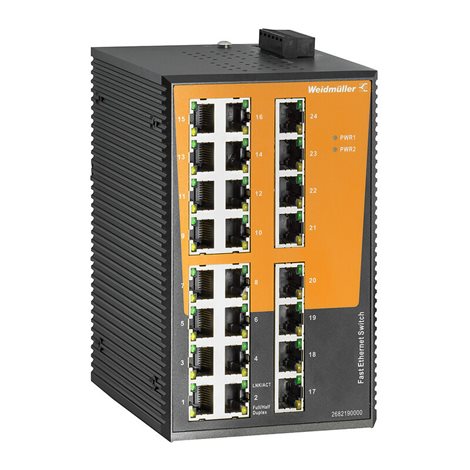 IE-SW-EL24-24TX Síťový spínač, neřízený, Fast Ethernet, Počet portů: 24x RJ45, IP30, -40 °C...75 °C