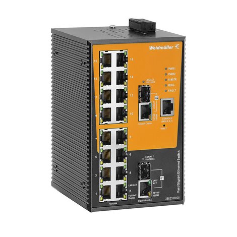 IE-SW-AL18M-16TX-2GC Síťový spínač, řízený, Fast/Gigabit Ethernet, Počet portů: 16x RJ45 10/100BaseT