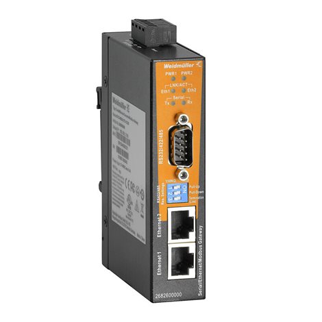IE-CS-MBGW-2TX-1COM Sériový/Ethernet převodník a brána Modbus TCP/RTU