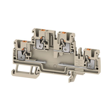 A2T 2.5 EM3 D/0 Komponentová svorkovnice, PUSH IN, tmavě béžová, 2.5 mm², 500 V