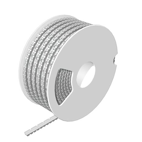 SFM 1/12 1.2-1.8 MM WS Označení vodičů a kabelů, 1.2 - 1.8 mm, 12 x 3.8 mm, Bílá