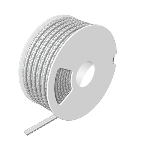 SFM 2/12 1.8-2.5 MM WS Označení vodičů a kabelů, 1.8 - 2.5 mm, 12 x 4.6 mm, Bílá