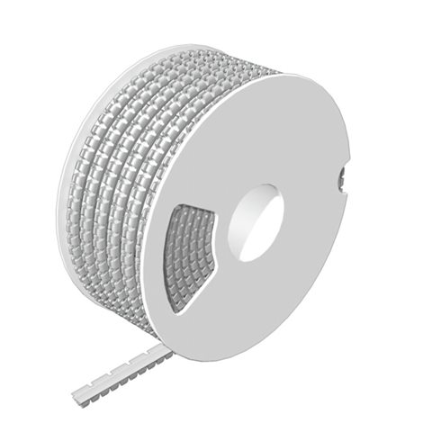 SFM 3/12 2.5-3.3 MM WS SlimFix, Označení vodičů a kabelů, 2.5 - 3.3 mm, 12 x 5.4 mm, Bílá