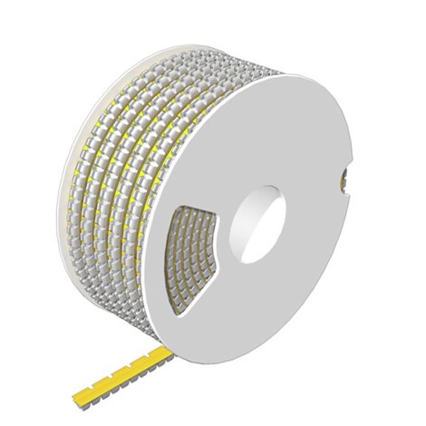 SFM 3/12 2.5-3.3 MM GE SlimFix, Označení vodičů a kabelů, 2.5 - 3.3 mm, 12 x 5.4 mm, Žlutá