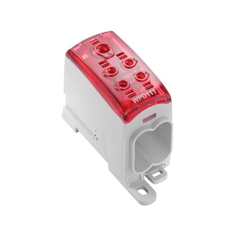 WPD 111 1X95/4X35 RD Svorka k rozvádění napájení, Šroubové připojení, Červená, 95 mm2, 232 A, 1000 V