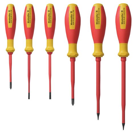 SDI SET SLIM S3.5-6.5/PZ1/2 VDE sada šroubováků plochý, křížový PZ