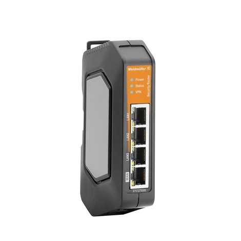 IE-SR-4TX Security/NAT/VPN/U-link Router, Fast Ethernet, 4x RJ45 10/100BaseT(X), IP30, -30 °C..70°C
