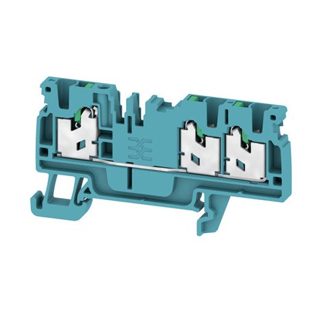 S3C 2.5 BL Průchozí svorkovnice, SNAP IN, 2.5 mm², 800 V, 24 A, Počet připojení: 3